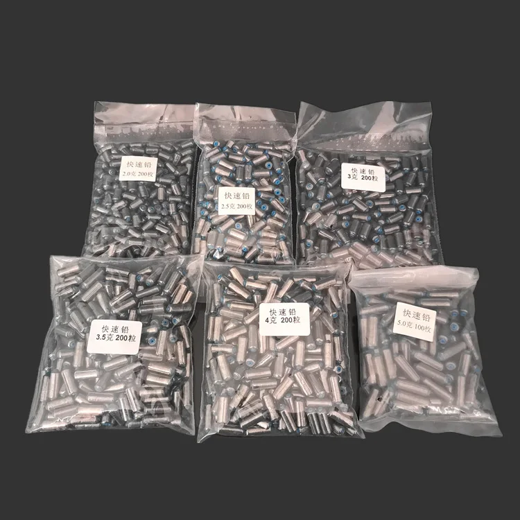 wholesale 100pcs 200pcs/pack drop saltwater freshwater weight fish sinker mold fast game fishing sinker set