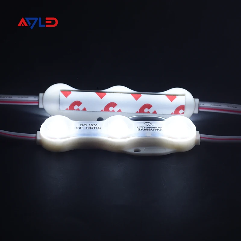 Теплый белый DC12v 3-Светодиодный модуль 1 5 Вт наружный 2835 знак световой короб инжекторные светодиодные модули с 5-летней гарантией