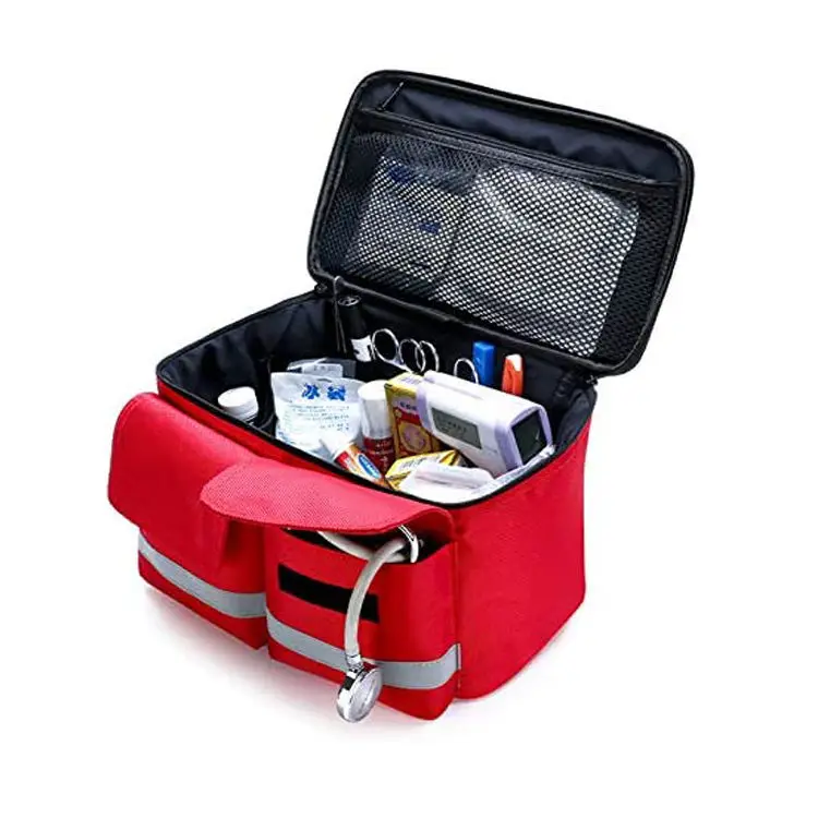 Hot Large Capacity Ambulance Medical Professional Portable Equipment Sport Emergency Oxygen Team First Aid Trauma Shoulder Bag