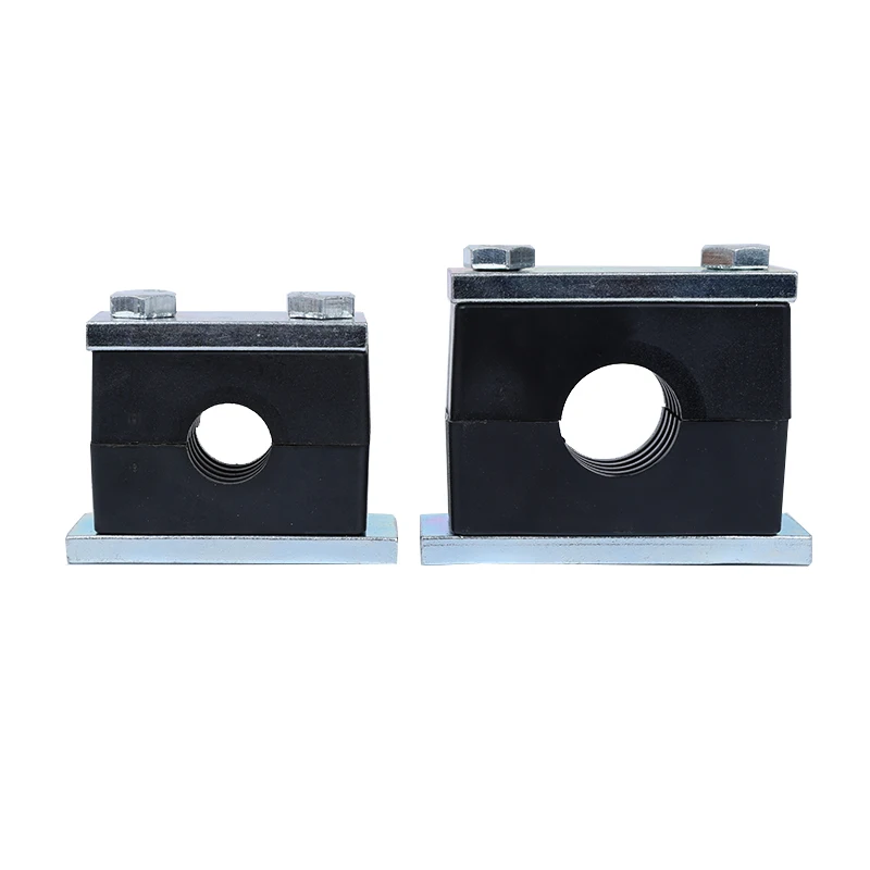 Custom Machined Nylon Two Ears Hose Clip Telescopic Tube Plastic Pipe Clamps for Large Bore