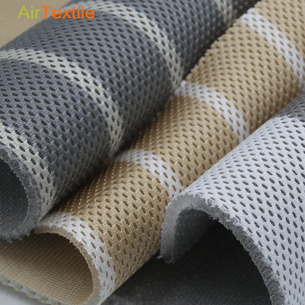 Cooling breathable 3d sandwich spacer air mesh fabric for car seat cushion