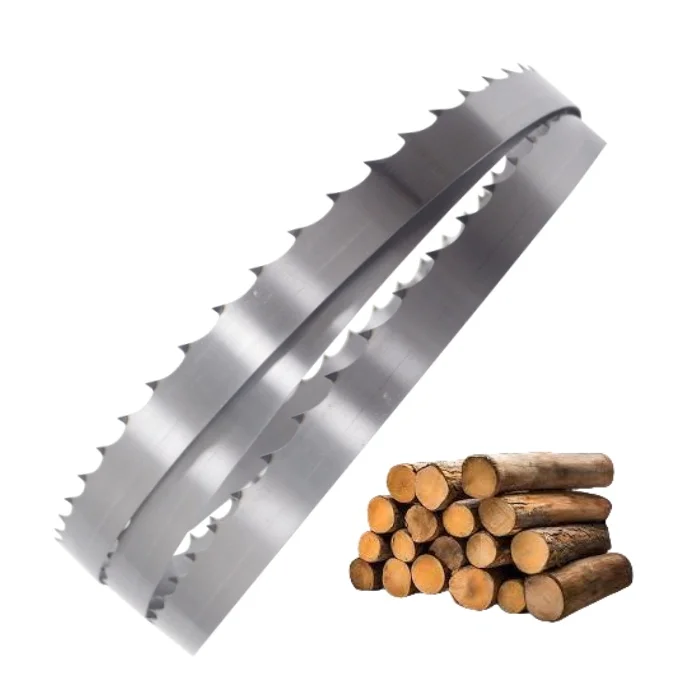 C75/51CrV4/D6A High Efficiency Woodworking Sharpening Laser Hardened Band Saw Blades Wood Cutting