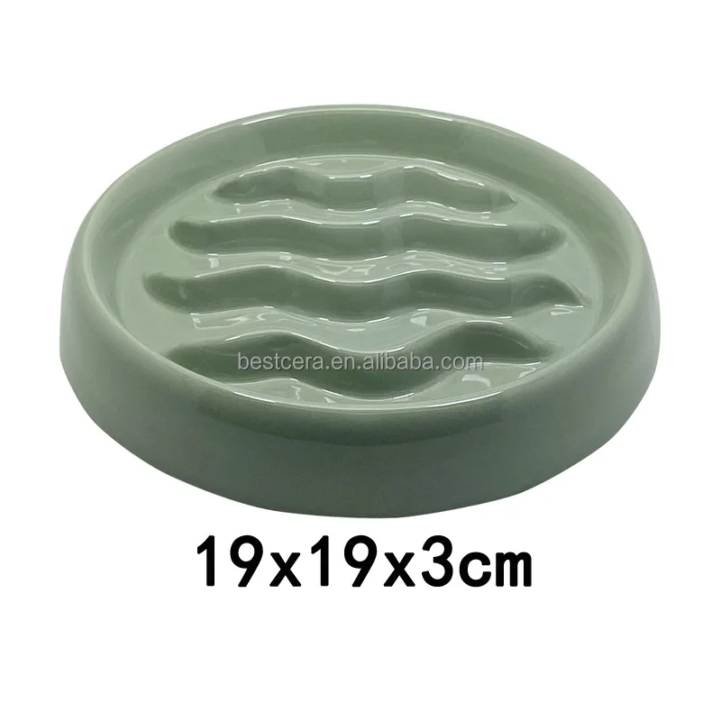 BESTCERA Wholesale Pet Feeder Dog Cat Bowl Easy to Clean Pet Food Bowl Feeder Slow Feeded Ceramic Cat Bowl Slow Feeder