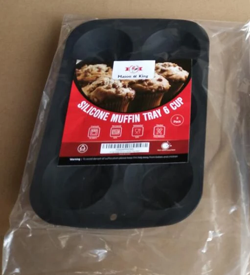 Hot Sale Silicone Cookie Baking Pan.6 Cups Cake Muffin