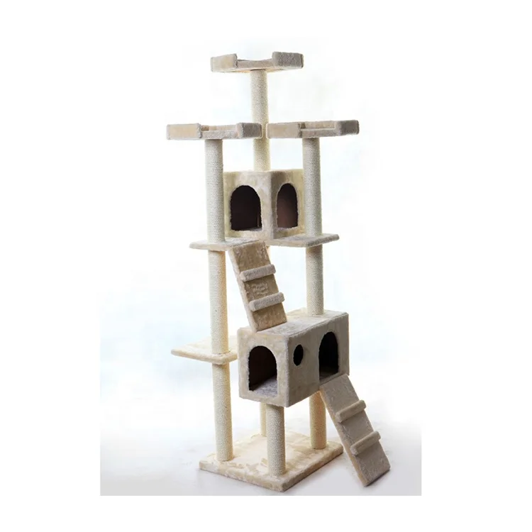 banana leaf tall activity diy natural paradise house cat tree from branches