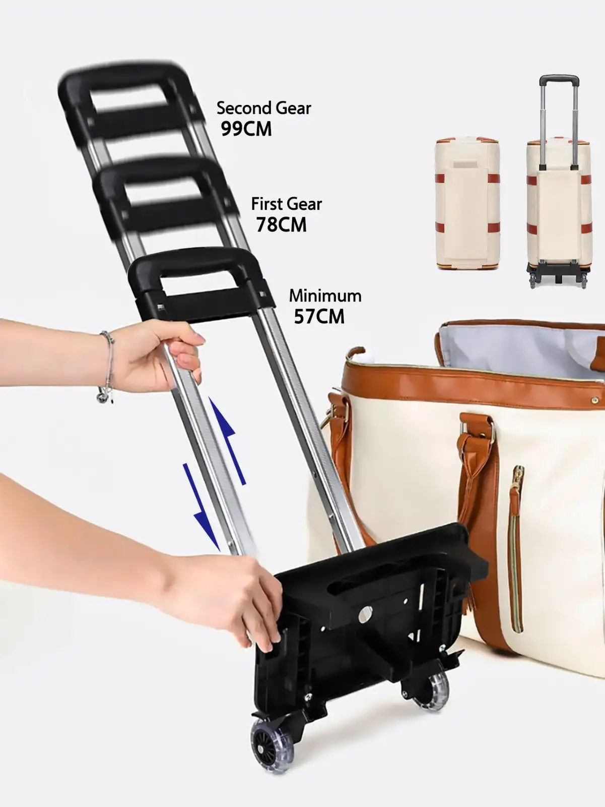 Garment Duffel on Wheels Suit Waterproof Traveling Bags with Wheels Foldable Leather Duffel Bag Luggage Travel Bags