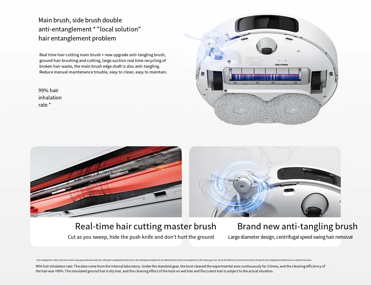 For Mijia Robot Vacuum M40 CN Version High temperature washing and baking Double manipulator Mijia APP Control Mihome supplier