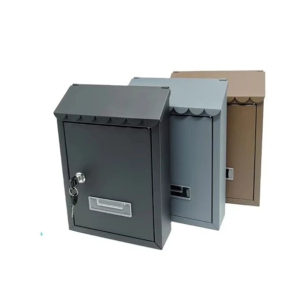 Christmas Modern Locking Wall Mounted Secure Post  Metal Modern  European Style Mailboxes Residential Apartment Mailboxes
