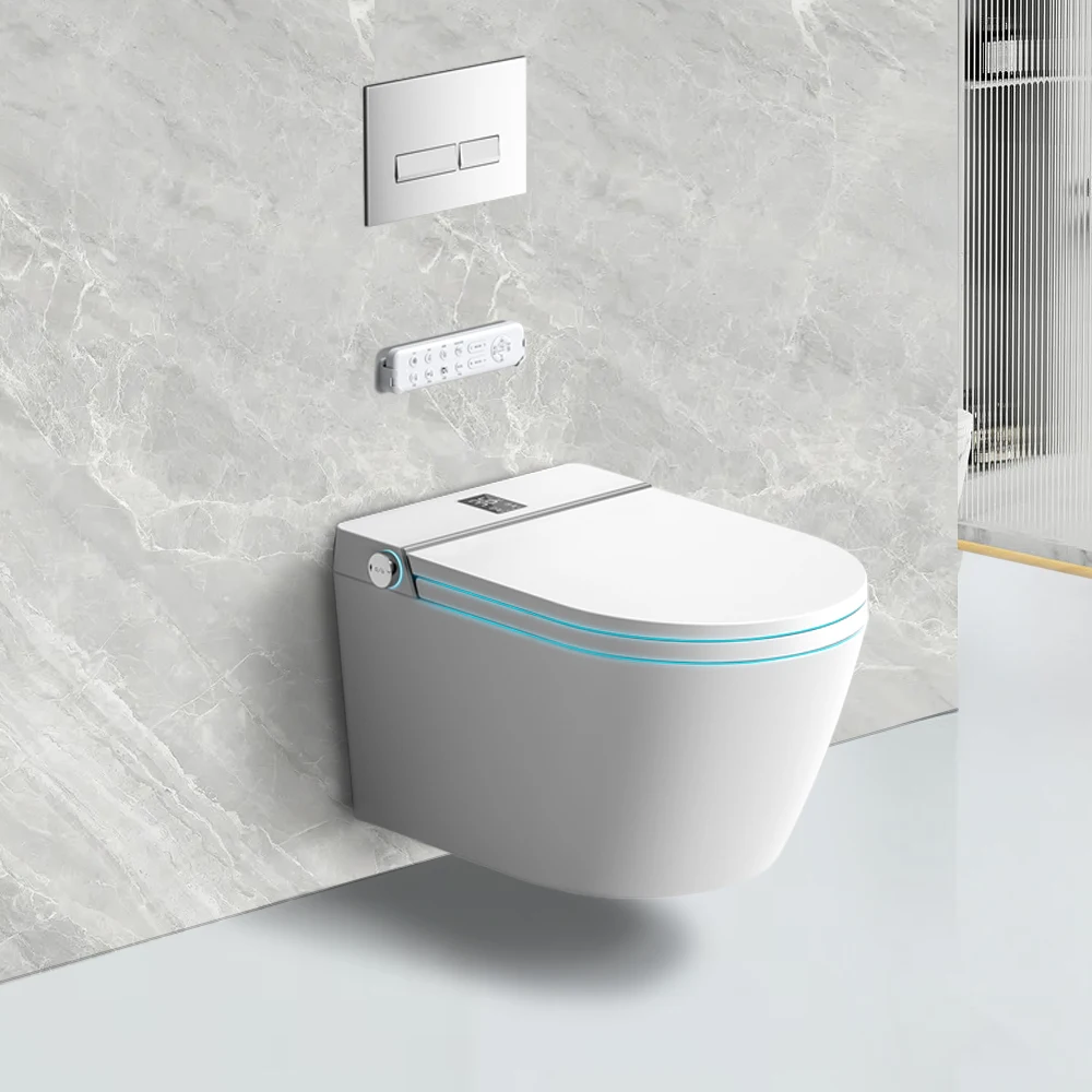 toilet parts provide wall mounted intelligent wc smart electric toilet hanging