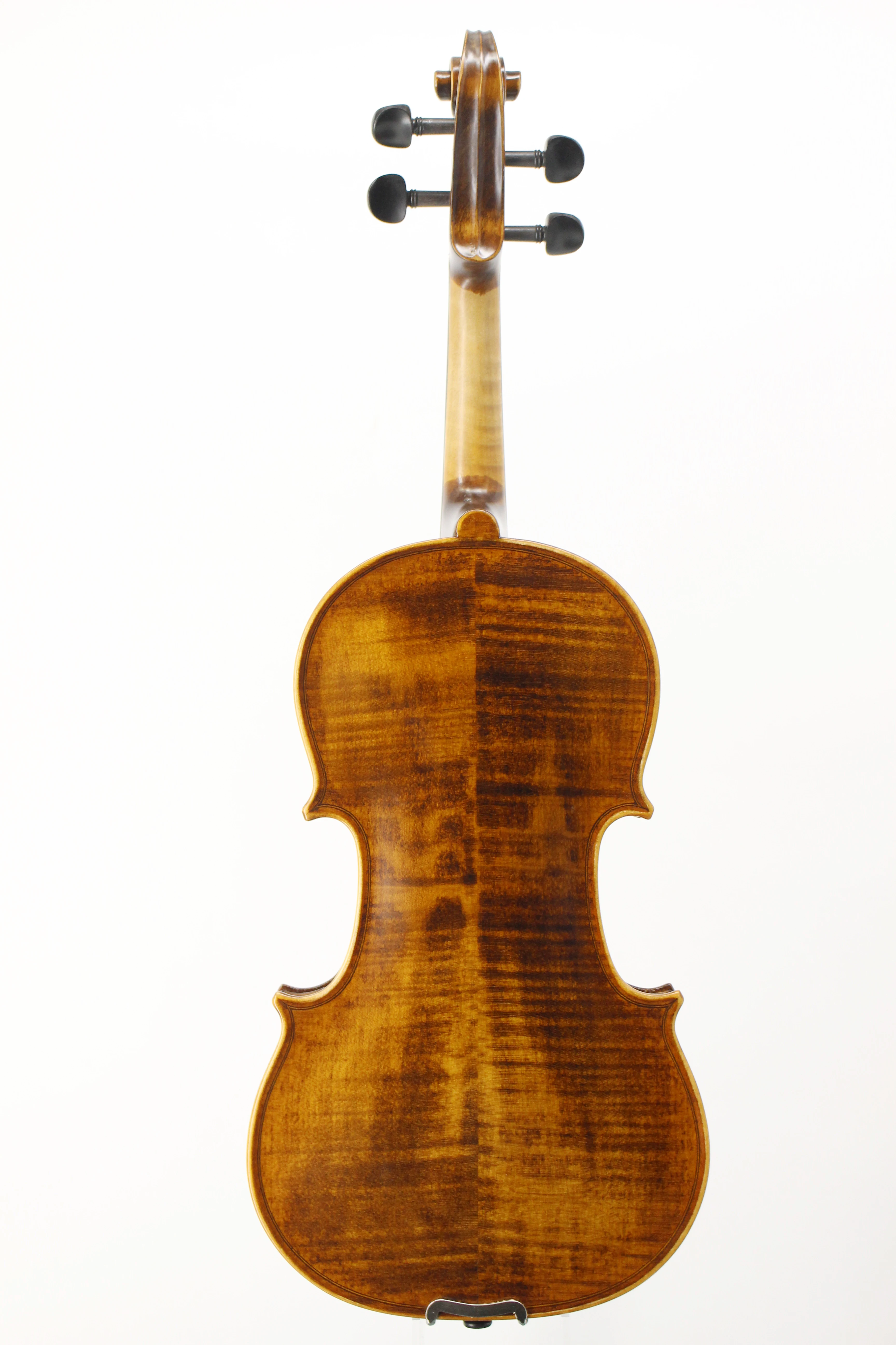 Tongling Factory Wholesale Solid Spruce Natural Flame 4/4 Professional Violin