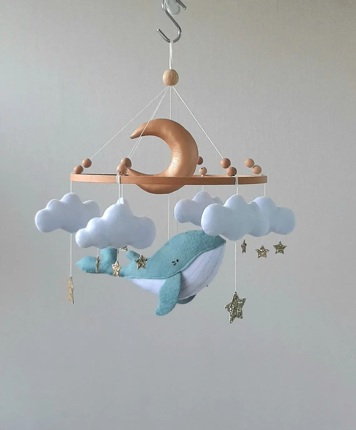 bebe beechwood frame neutral nursery sea animals whale toys kids musical baby crib mobile for newborns
