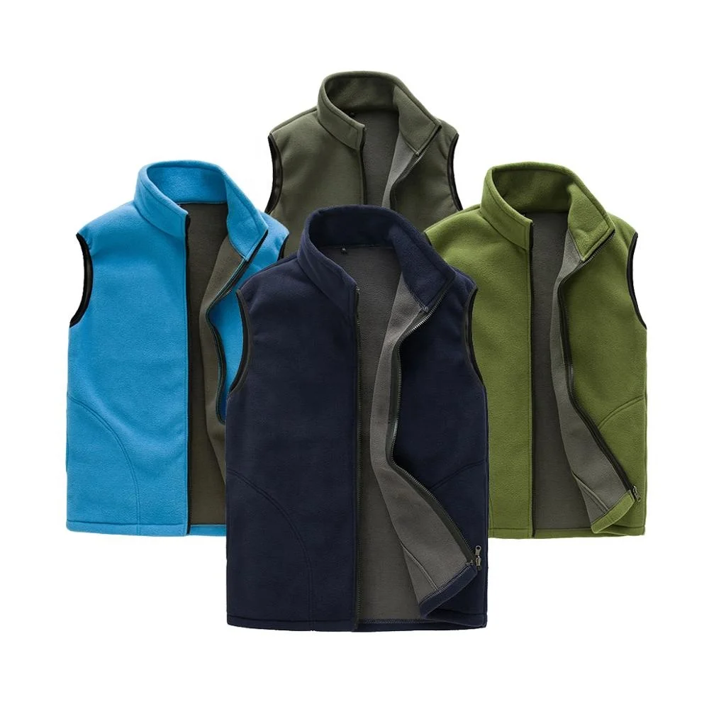 Мужской шерстяной жилет с защитой от пиллинга, флисовый жилет, куртка, слюнявчик, зимний теплый жилет с вышивкой и логотипом на заказ для работников-волонтеров