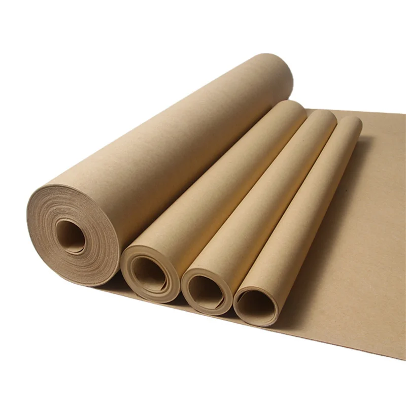 Factory Supply Kraft Paper Roll for Make Food Bags or Lunch Box Material Craft Paper PE Offset Printing Brown Virgin Paper
