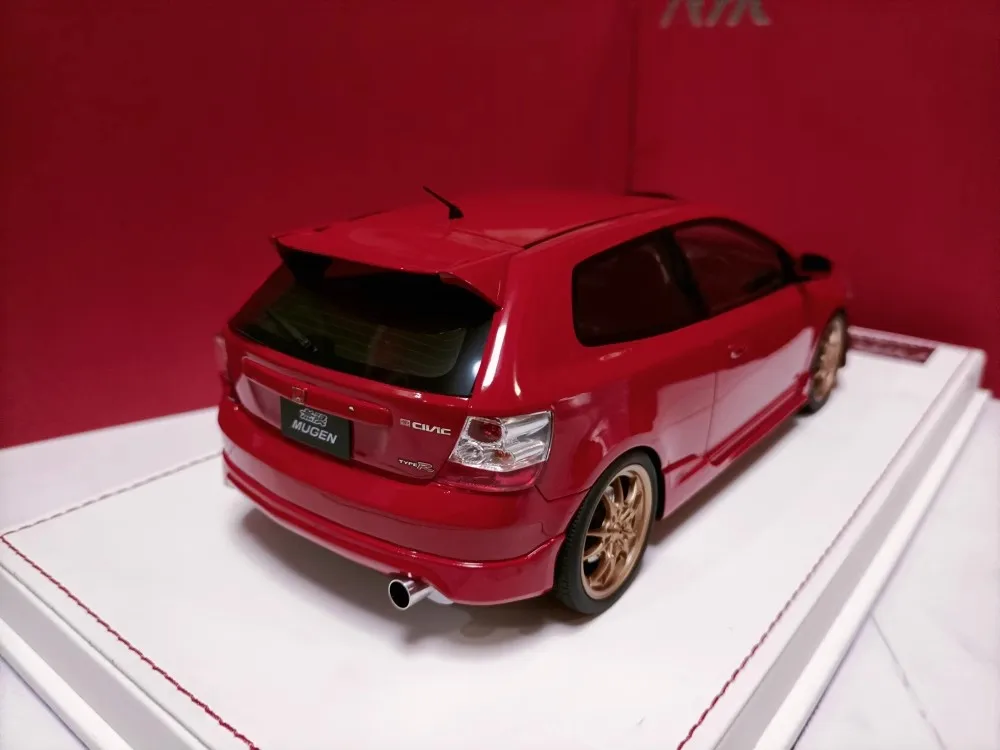AMC 1:18 Unlimited Civic Coupe Model Mugen Civic Type R EP3 Red