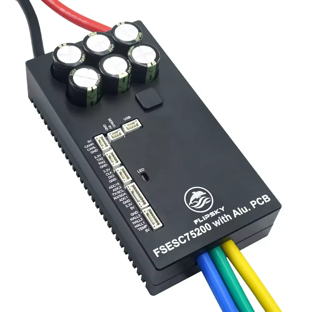 Flipsky FSESC75200 75V High Current 200A ESC Base On Vesc With Aluminum Heatsink For E-Foil Fighting Robot Surfboard AGV Robot