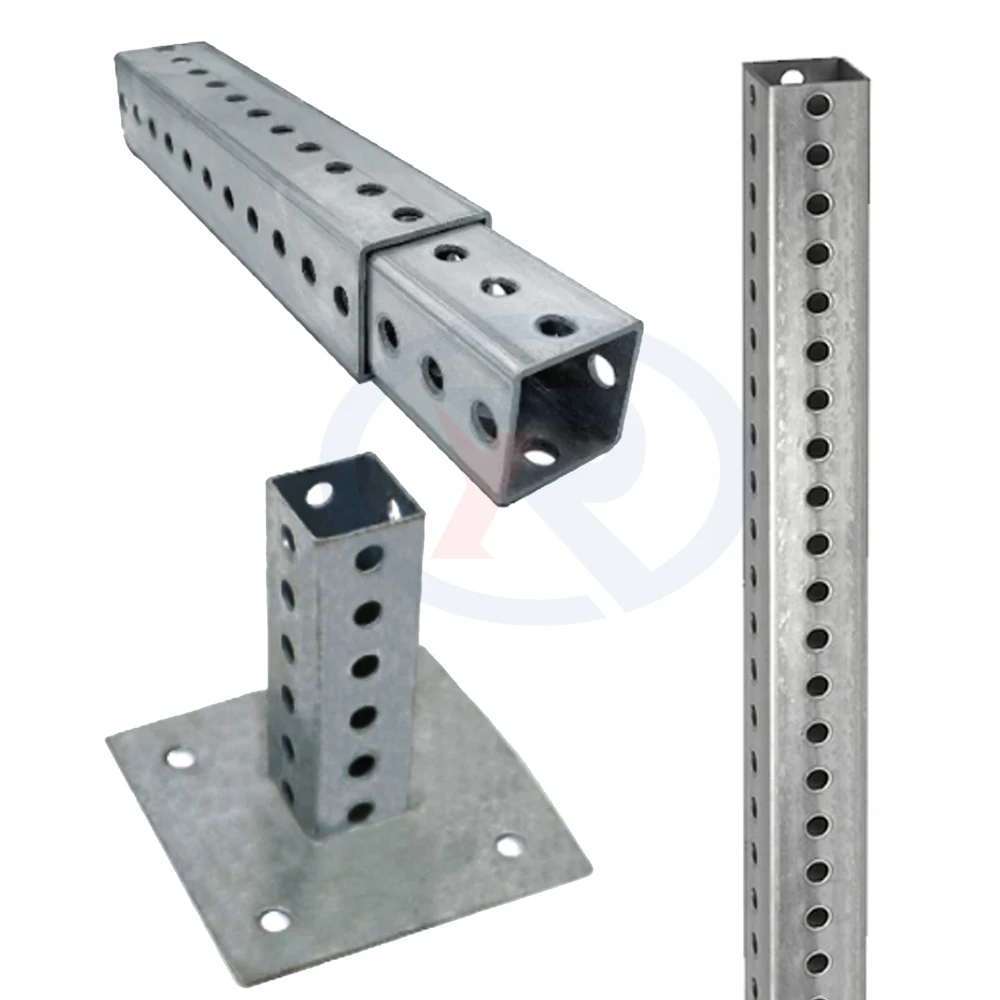 Galvanized Telespar Perforated Square Tubing with Holes