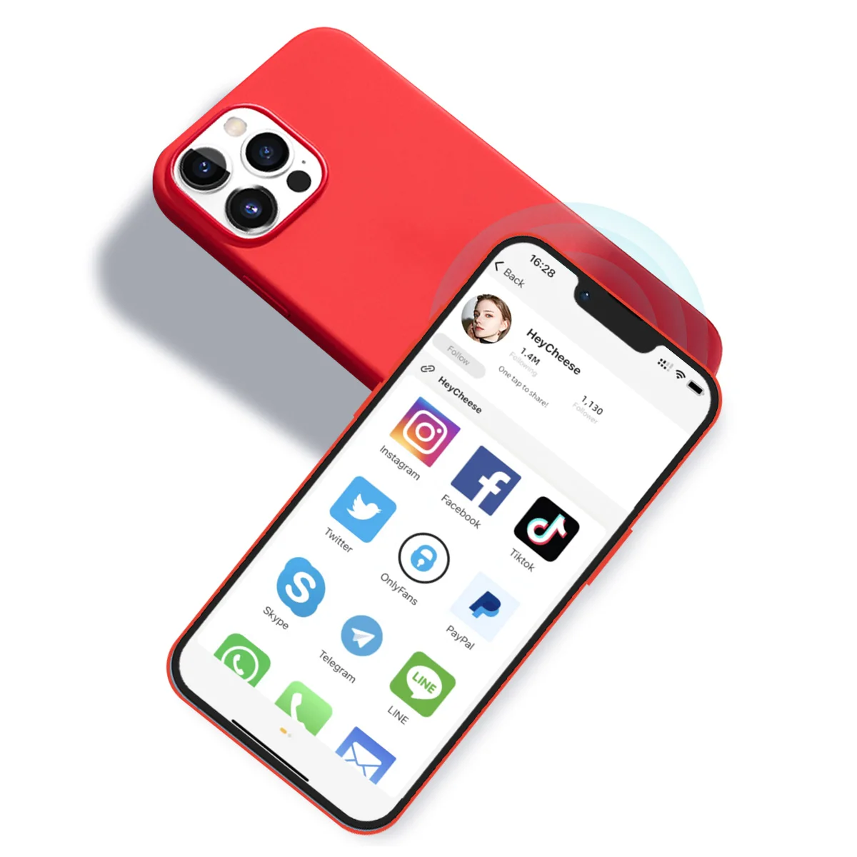 NFC Silicone Phone Case 12/12pro max  in stock for social media