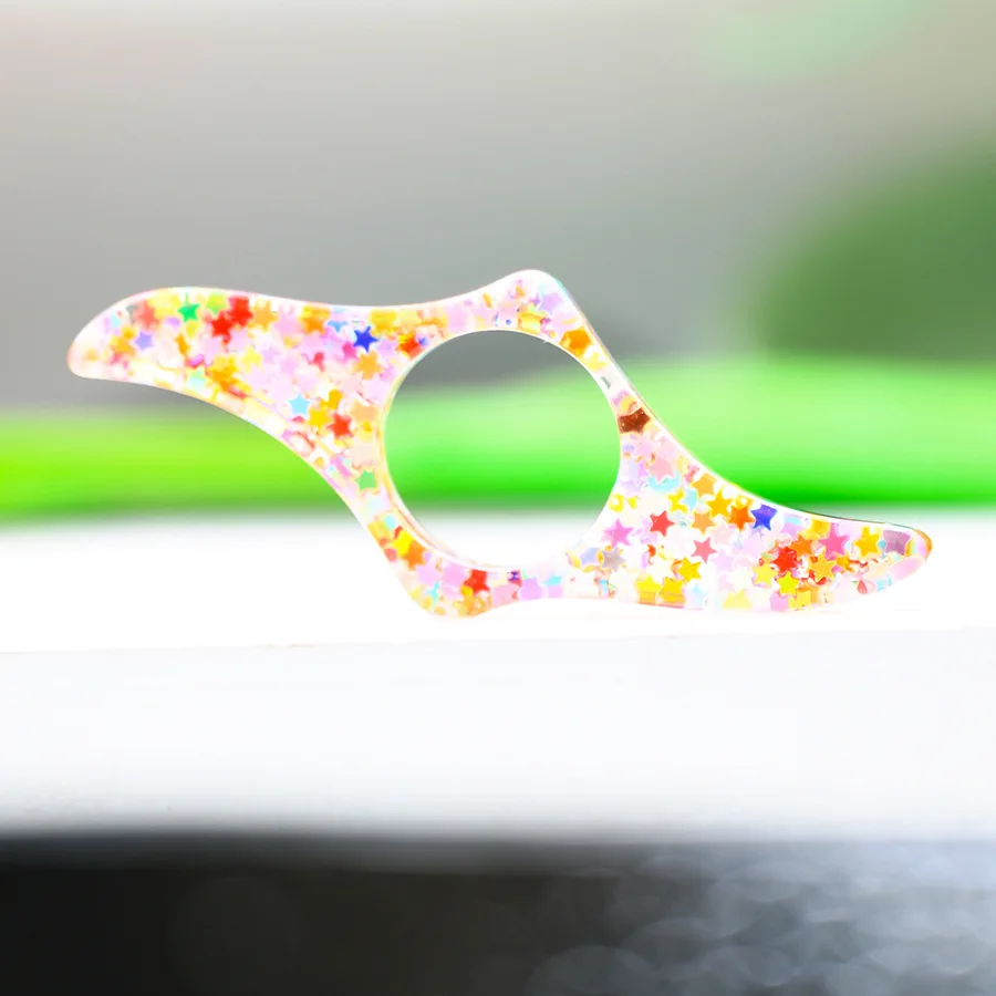 New Bookmark Crystal Resin dried flower Daisy embossed reader Ring Bookmark