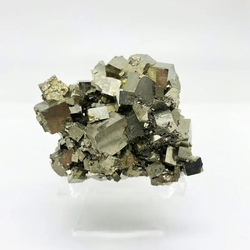 High quality natural pyrite stone crystal cluster druzy rough mineral specimen copper pyrite cluster price