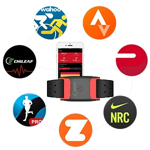 Chileaf Fitness Heart Rate Monitor 2022 Smart Heart Rate Monitor Ble and Ant+ Monitor Armband Support Zwift