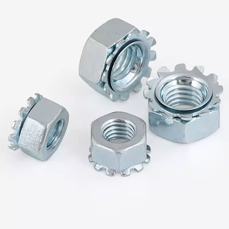 High Quality Keps nut k nut M4*7*8 steel ZINC KNUT