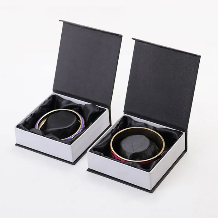 jewelry packaging magnetic folding cardboard rigid gift boxes with EVA foam