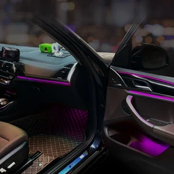 Factory Hot Sale OEM Personalised Customized Car Atmosphere Light 11 Colors LED Ambient Light For BMW X3 G01 G02 G08