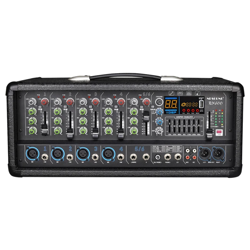 BX600 150 Вт 300 Вт динамик сценическая Конференция KTV с усилителем мощности аудио миксер микшерный пульт с 99 DSP эффектами