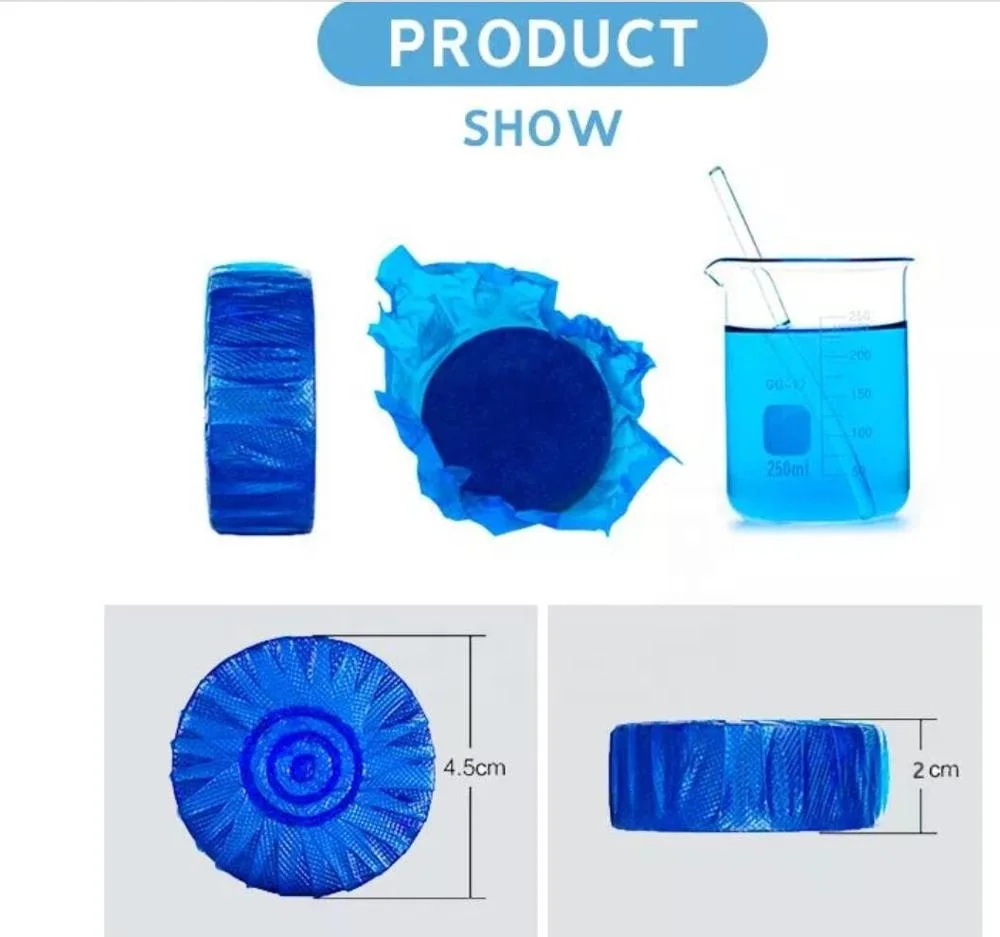 Hot selling latest popular pack design  6Pcs colored toilet bowl cleaner