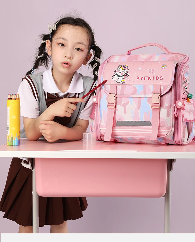 Hot Sell Durable Child Primary Waterproof School Backpacks Oxford Kids Bags