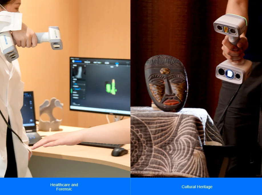 Factory Price Einscan H2 H Industrial Blue Laser Scanning Handheld Scanner Hybrid LED Laser For Cars Accessories Scanning