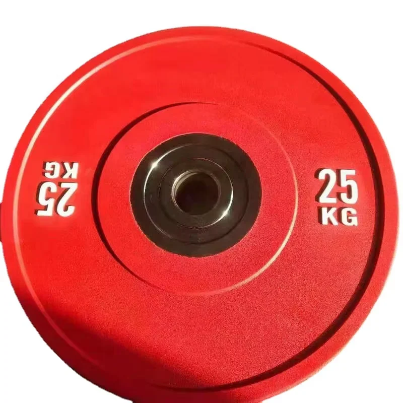 Custom Logo Color LB KG Gym Equipment Crumb bumper Rubber plates For Weightlifting