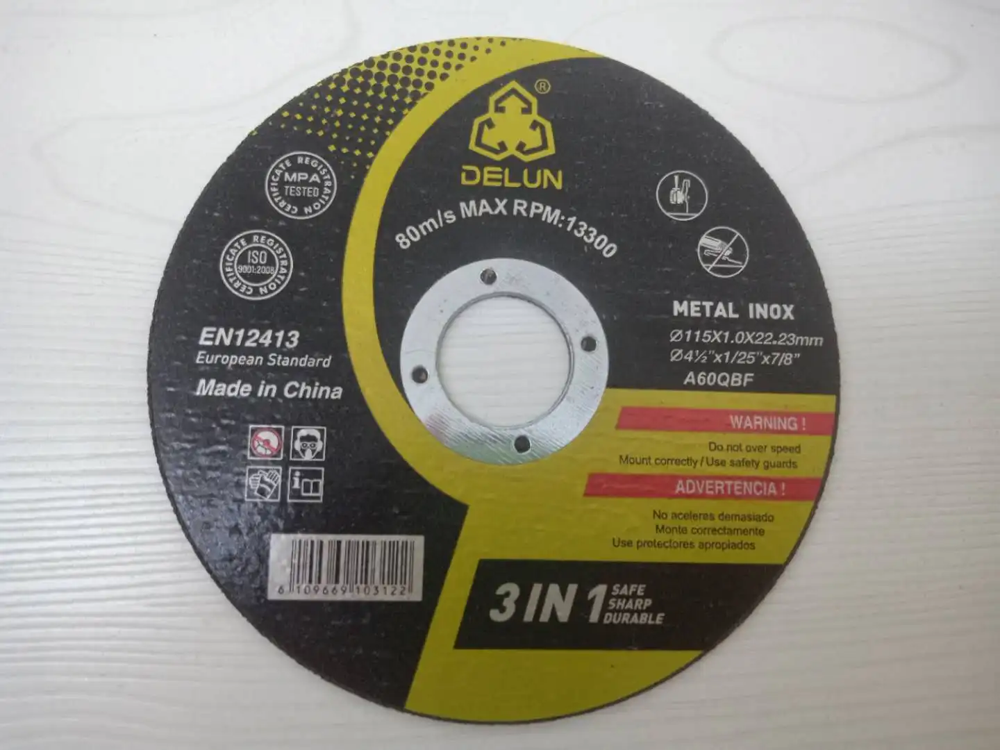 Hardware tools 4.5'Cutting Discs 115mm  Cutting Wheels  wholesales for steel  disco de corte 4.5 polegadas