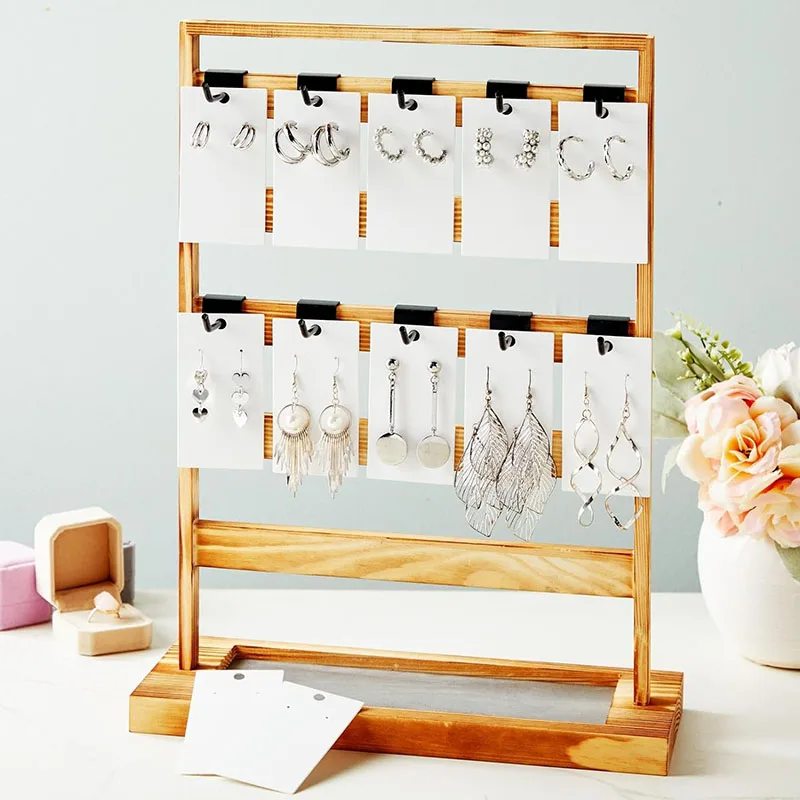 Luxury Custom Printed Necklace Earring Tags Cards Wholesale Jewelry Display Card Earring Cards For Display