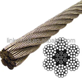 
6*7/6*19 galvanized aircraft steel cable 
