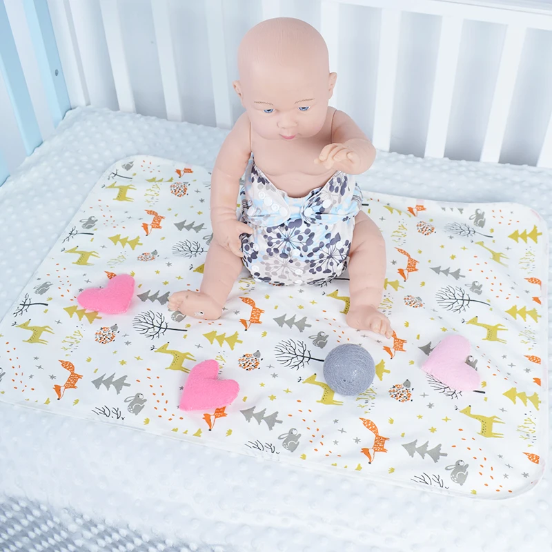 Многоразовые детские пеленки для новорожденных хлопковые водонепроницаемые напольный игровой коврик