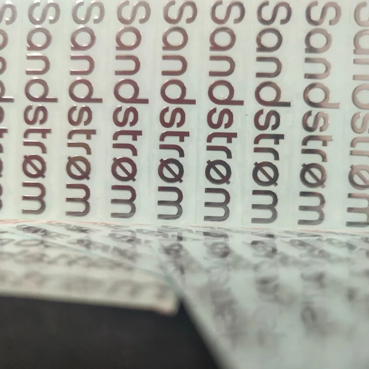 Adhesive Metal Nickel Decals For Antique Furniture electroforming label