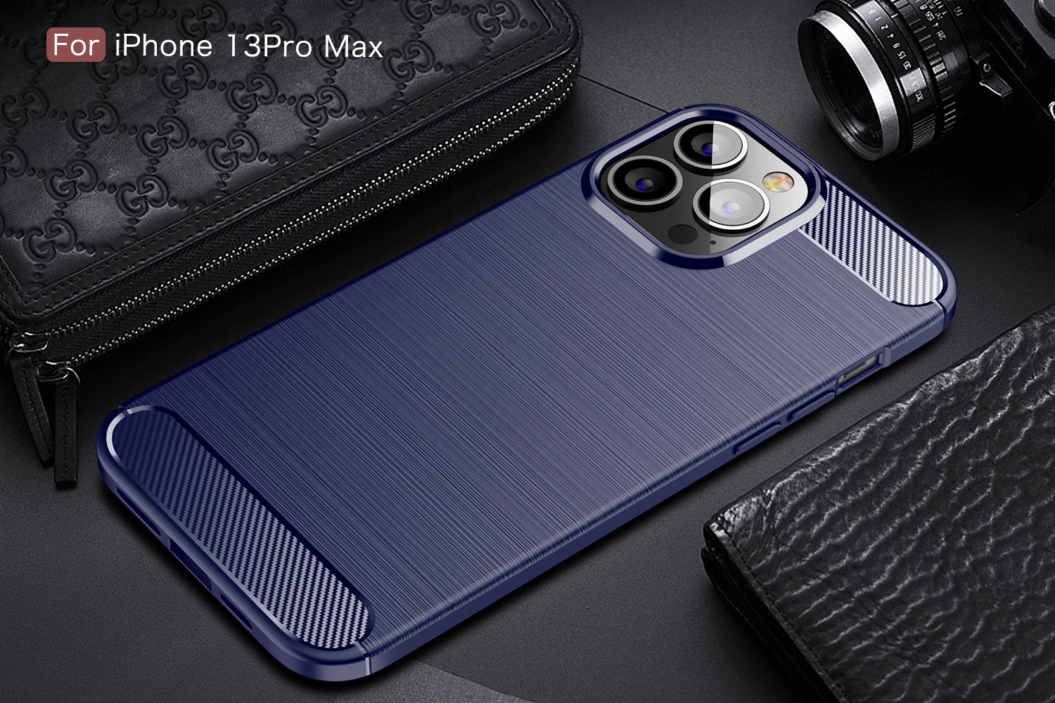  Flexible TPU Silicone Soft Carbon Fiber Anti-Scratch Shockproof Protective Case For iPhone 13 Pro Max Mini 12Pro