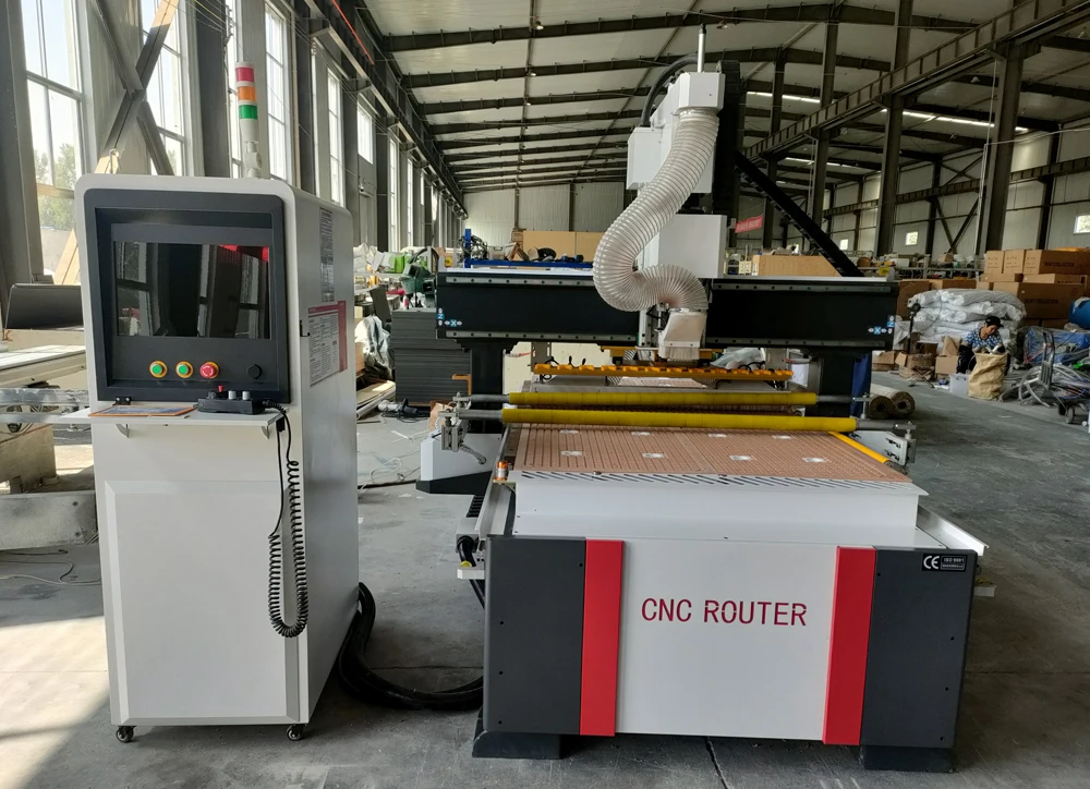 China factory 1325ATC Nesting CNC router machine with 12 automatic tool changers under gantry