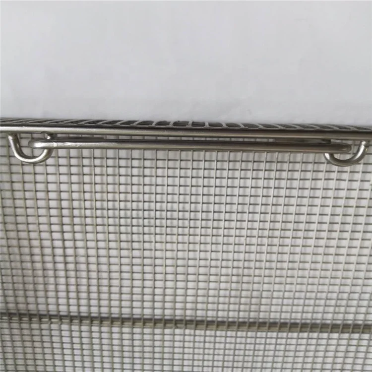 Stainless Steel Wire Mesh Storage Basket Multi-Function Organizational Basket Fashionable Square Rectangle Quality Storage