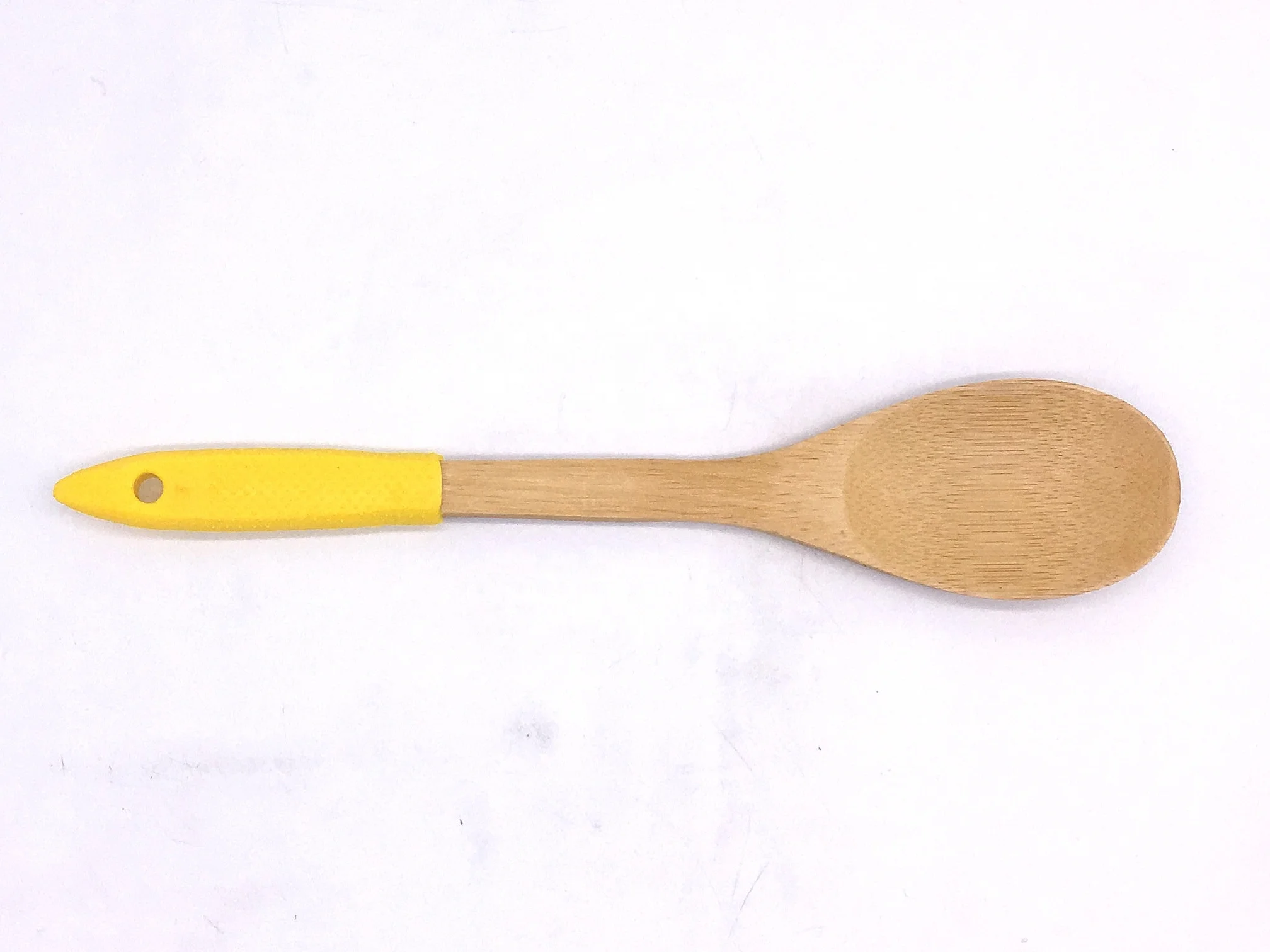 Бамбуковые наборы кухонных принадлежностей, кухонная утварь с силиконовой ручкой