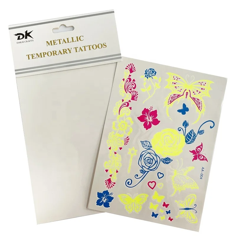 Wholesale Body Arm Face Decorative Sticker Tattoo Waterproof Temporary Tattoo Stickers