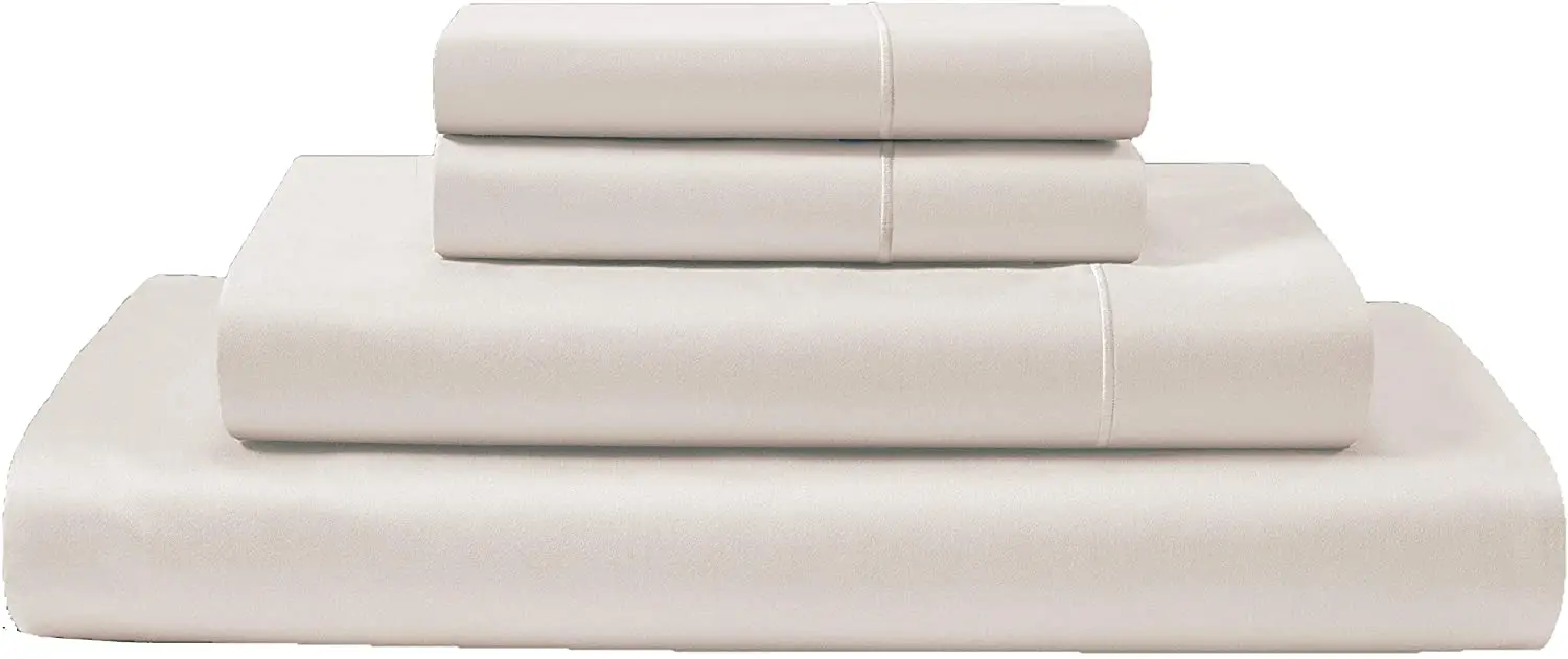 600TC Home 4Pcs Bedding Set Breathable Fitted sheet Cooling Flat Sheet Soft Pillowcases 100% Egyptian Cotton Bed Sheet Set