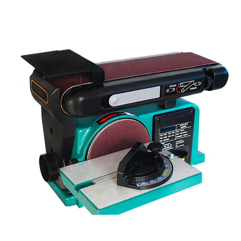 DIY grade 370W Table sanding belt sanding machine 150*100mm 2 in 1 combination table sanding machine