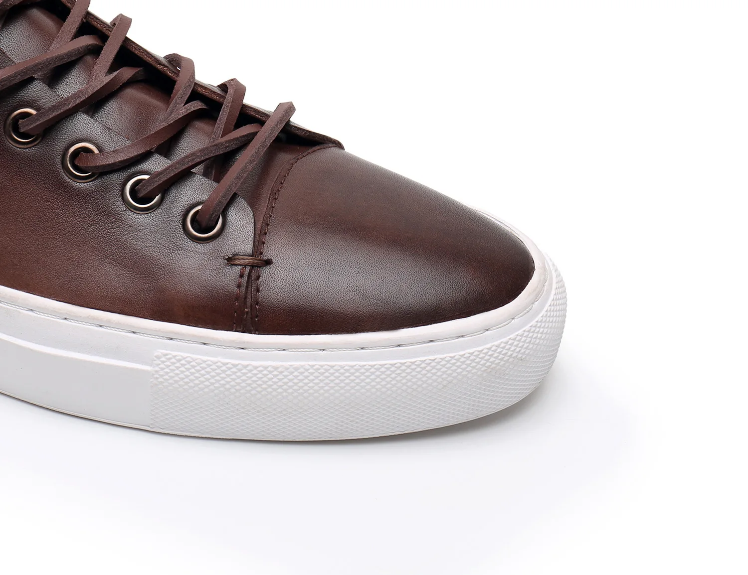 OEM Sneaker Manufacture Leather Sneakers Wholesale Custom Logo Men Brown Casual Canvas Skateboarding Shoes