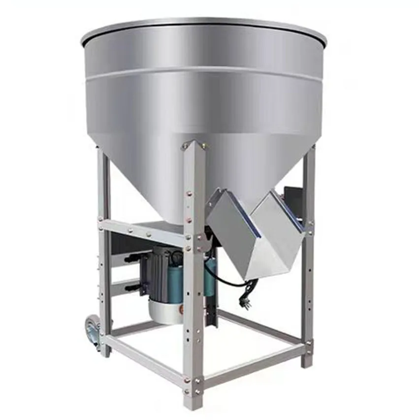 Electric feed stainless steel mixers Feed Pellet Mixer Poultry Feed Powder Blending Machine Grain Granule Vertical Mixer Machine