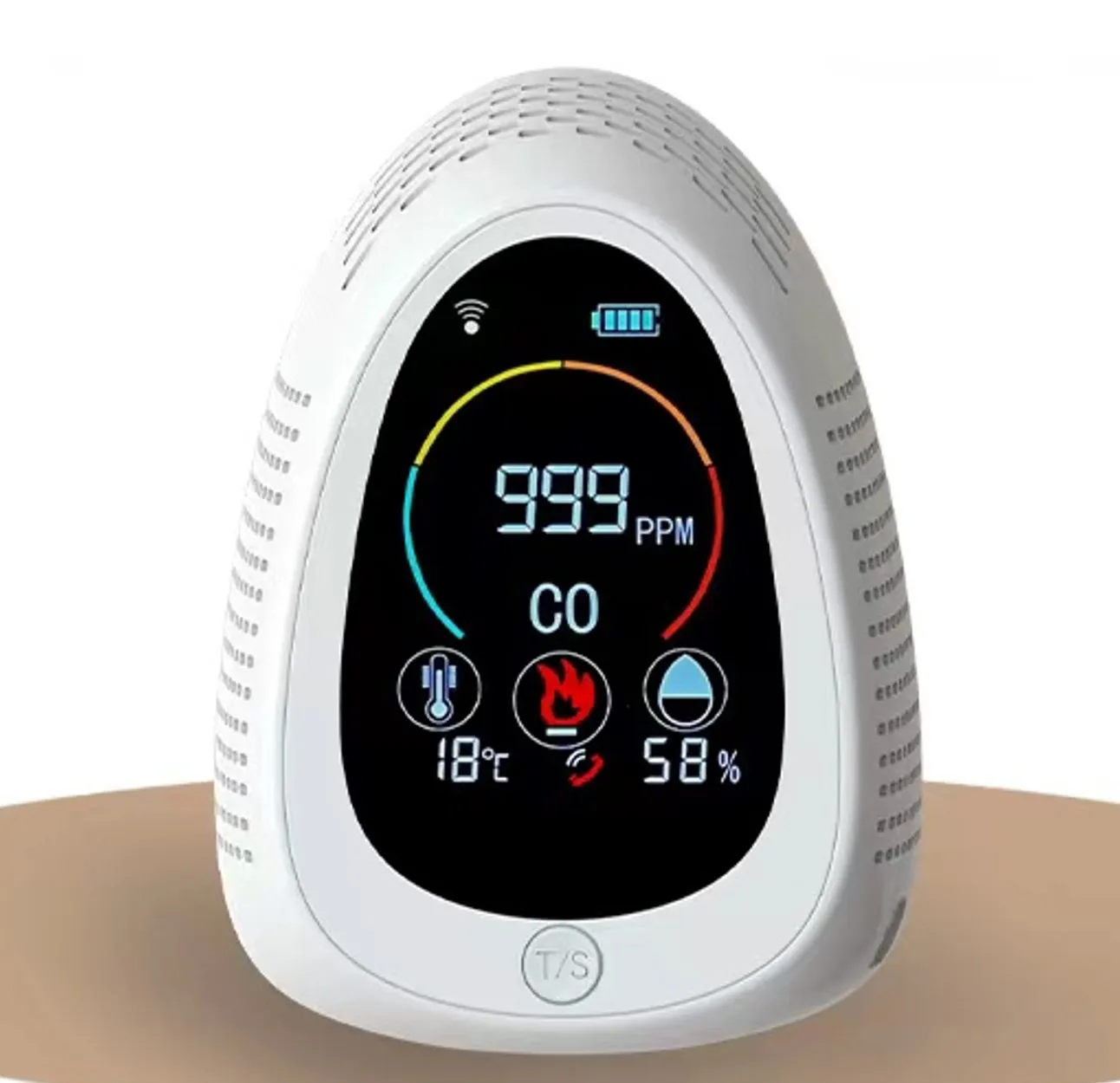 Factory OEM&ODM  Tuya WiFi CO smoke and co combined detector alarm sensor carbon monoxide gas analyzers