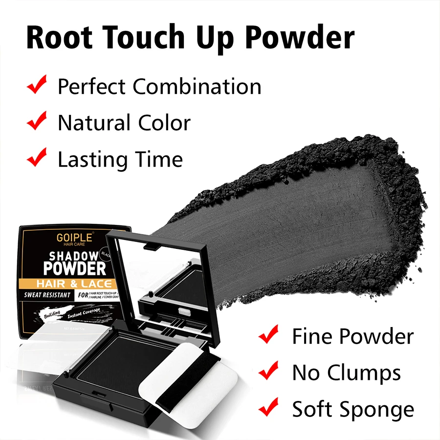 Customized Waterproof Hairline Shadow Powder Immediacy Fluffy Hair Building Fibers For Eyebrows Beard Line Hair Lose Concealer