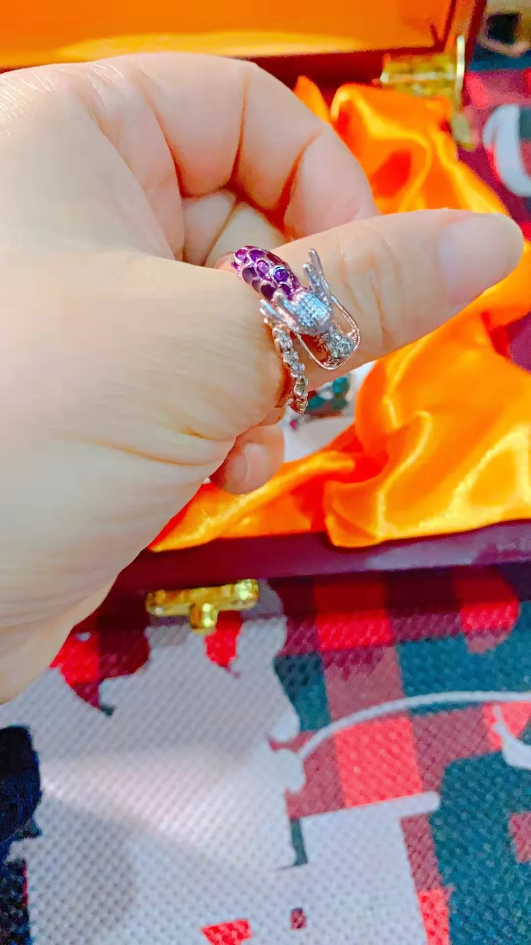 New Dragon head ring rose gold dragon ring for women girls men