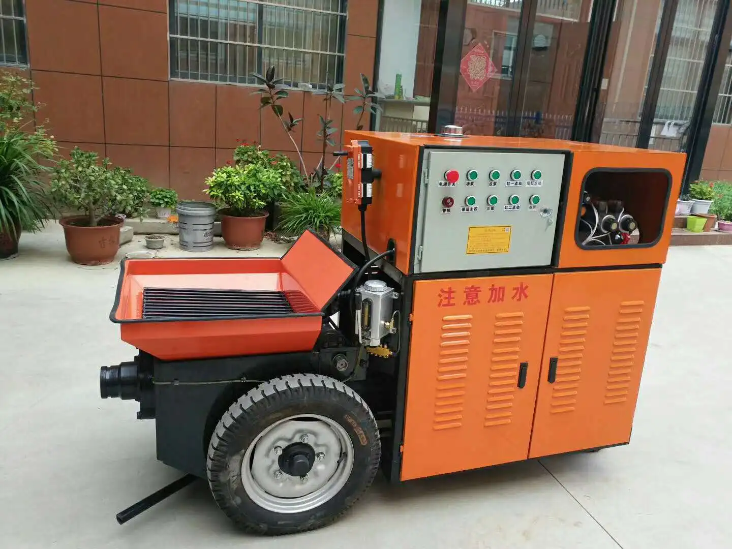 Hot selling Electric Diesel Hydraulic fine stone mortar delivery pump Small vertical secondary structure pump